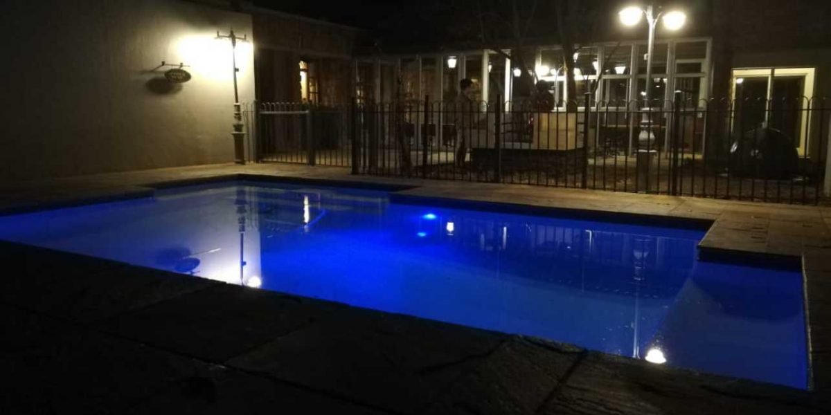 Night swimming pool Ballynoran Lodge