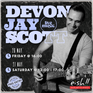 Devon Jay Scott singing at eish!!