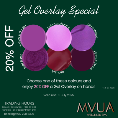 Winter Gel Nail Polish Special on Gel overlay